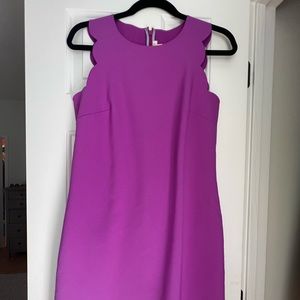 JCrew scalloped shift dress